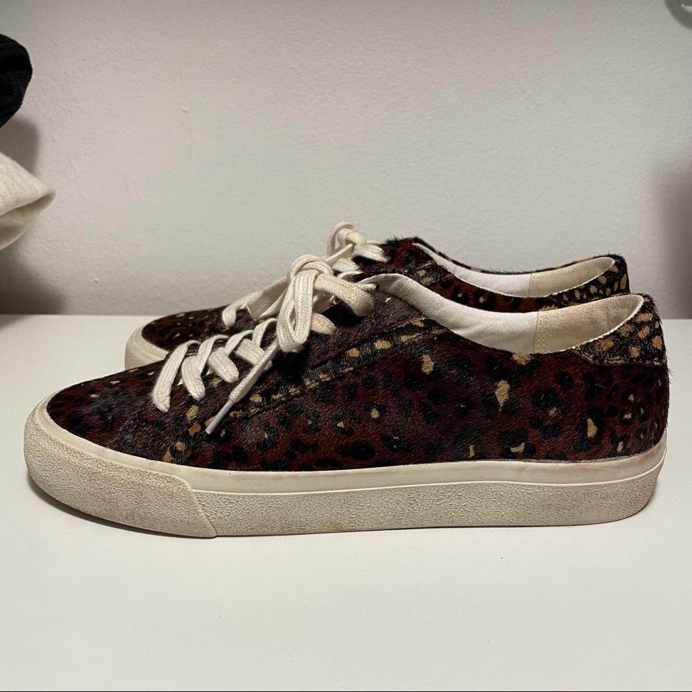 Mixed leopard Madewell sidewalk sneakers